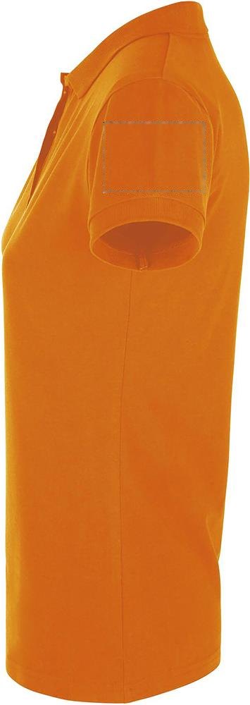 PERFECT WOMEN - PERFECT dames polo 180g — drukvlak linkerarm