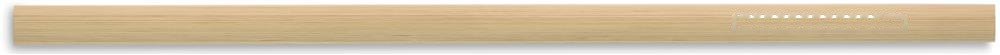NATURAL STRAW - Bamboo rietjes en borstel set — drukvlak straw 2