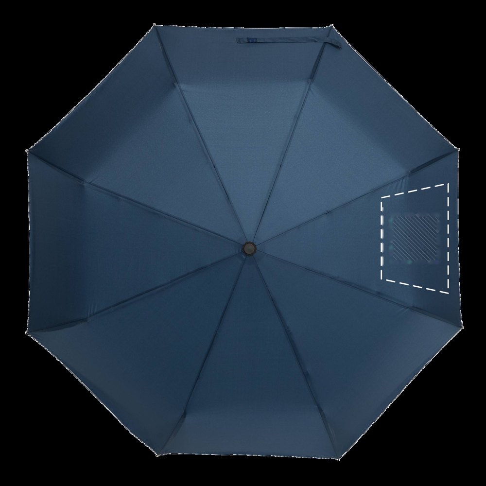 SCIROCCO - Automatische stormvaste pocket-paraplu — drukvlak op segment 7