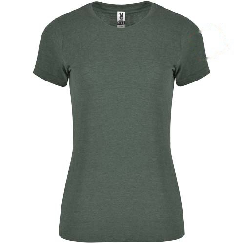 Fox 150 g/m² damesshirt met korte mouwen — drukvlak linker bicep