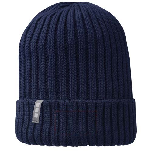 Ives biologische beanie — drukvlak voorzijde