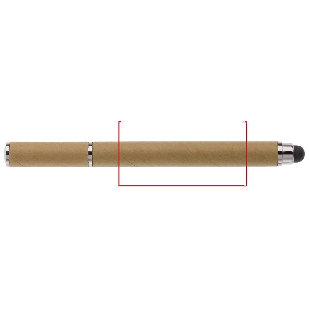 Balpen stylus papier — drukvlak op de houder