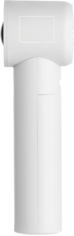 GLACI - Mini hi-speed handventilator — drukvlak zijkant ventilatorkop