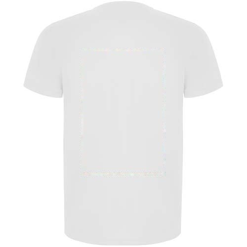 Imola 135 g/m² sportshirt met korte mouwen voor kinderen — drukvlak impact hoog op de achterzijde