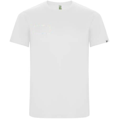 Imola 135 g/m² sportshirt met korte mouwen voor kinderen — drukvlak rechter borst