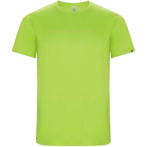 Imola 135 g/m² sportshirt met korte mouwen voor kinderen — drukvlak impact volledige voorzijde