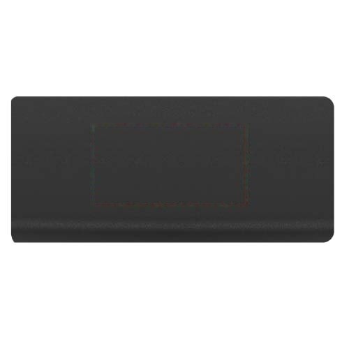 SCX.design P40 10.000 mAh draadloze rubberen powerbank met oplichtend — drukvlak voorzijde