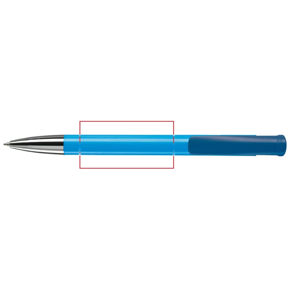 Balpen Avalon metal combi — drukvlak verlengde van de clip