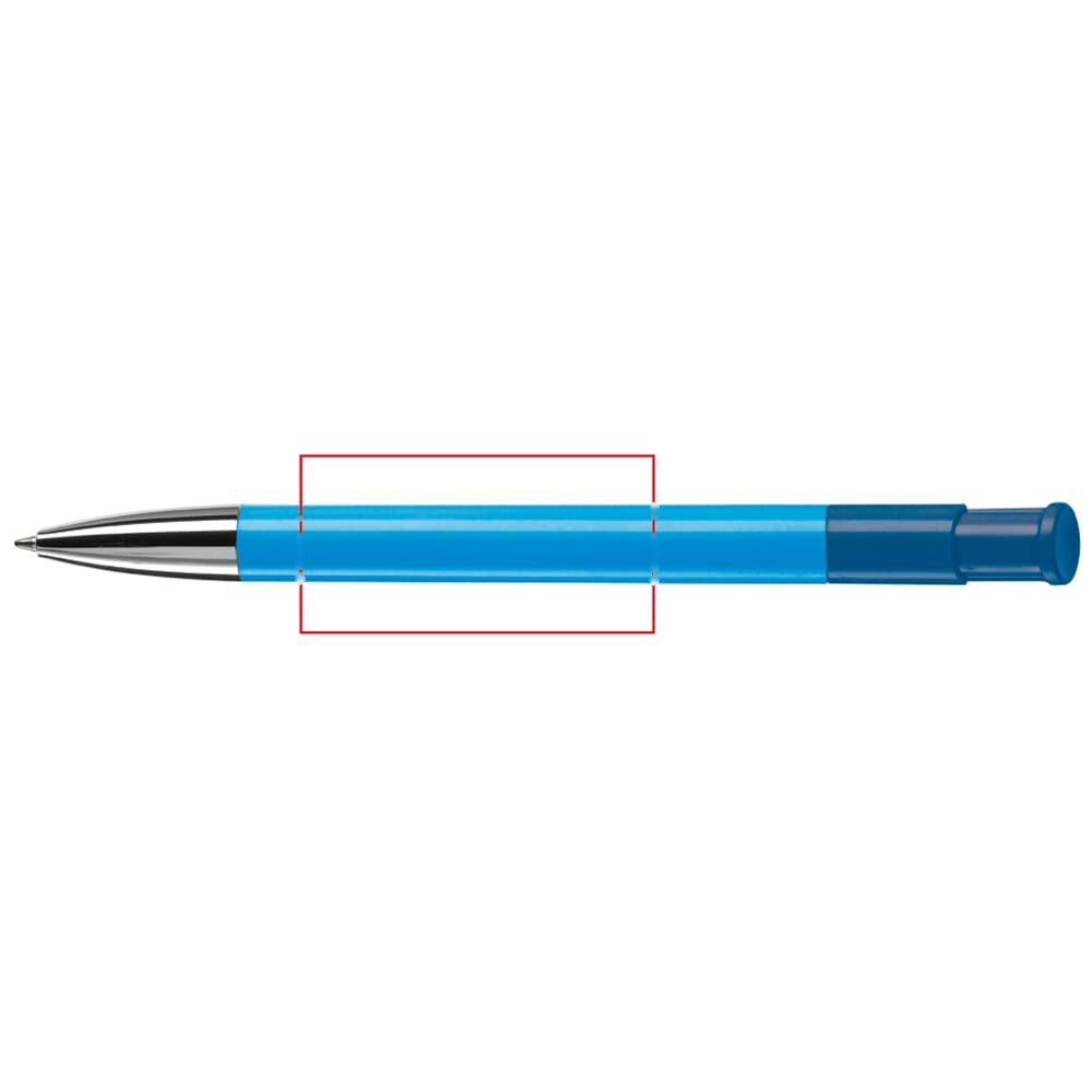 Balpen Avalon metal combi — drukvlak 180 graden van de clip