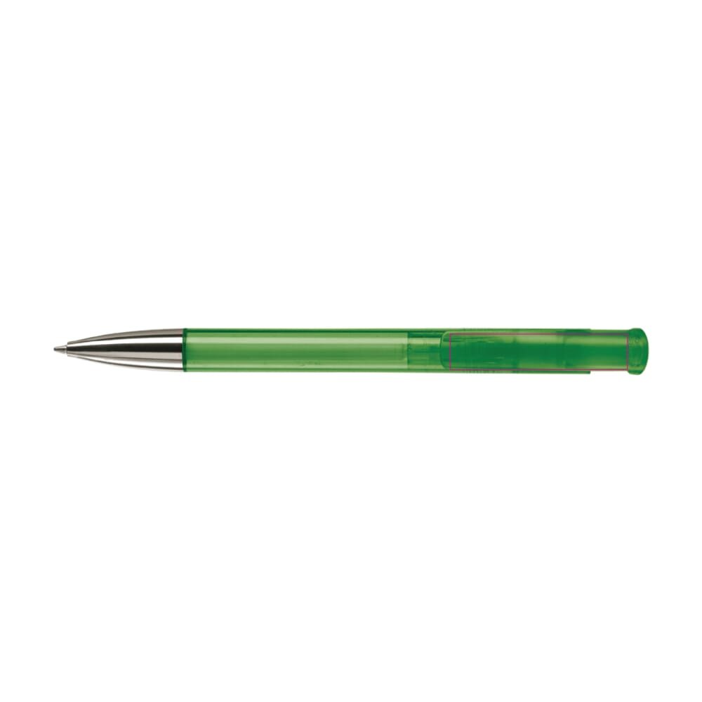 Balpen Avalon metal combi — drukvlak op de clip