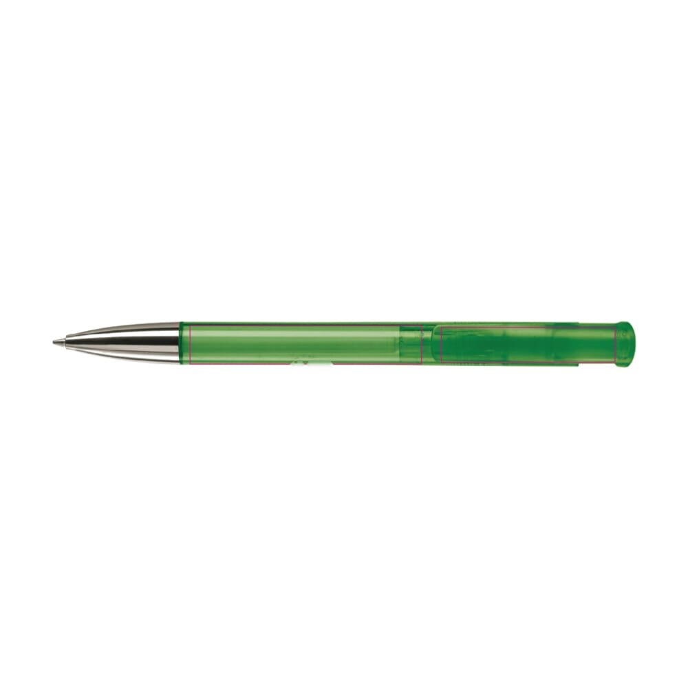 Balpen Avalon metal combi — drukvlak in het verlengde van de clip en op de clip