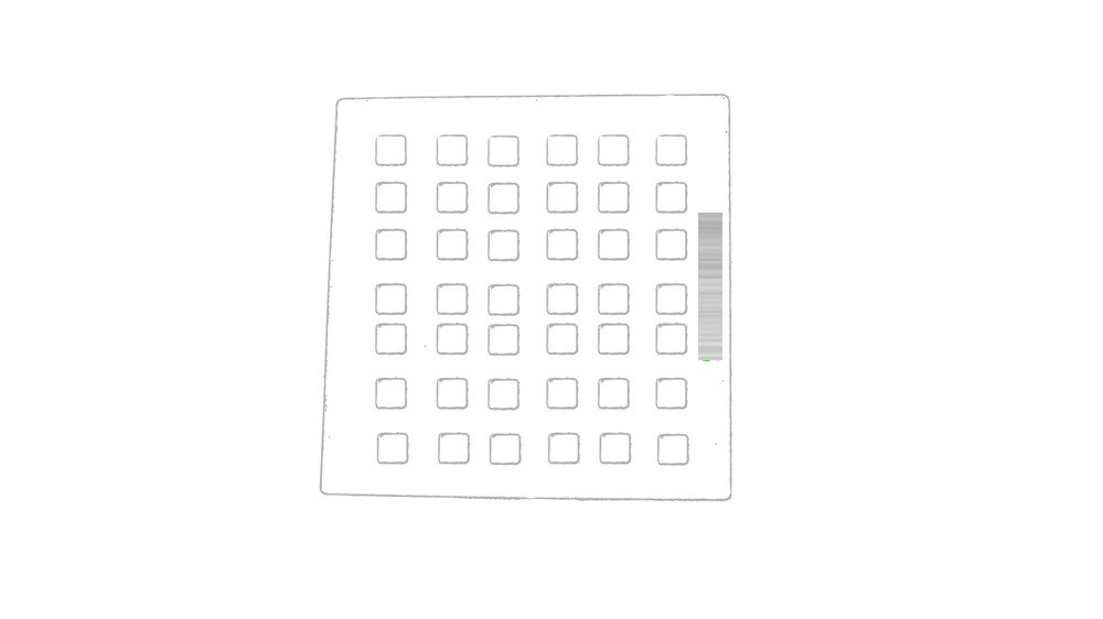 Placemat Soltex — drukvlak op de lange zijde