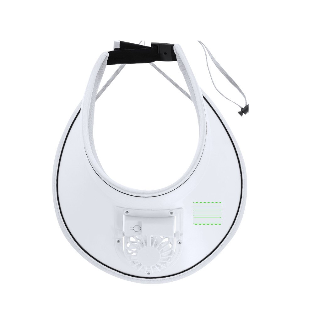 Zonneklep met Ventilator Akanyi — drukvlak rechts op de klep