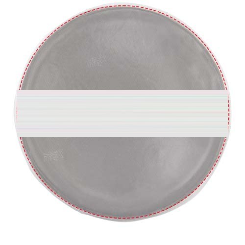 RFX™ Reflecterende sticker rond medium — drukvlak voorkant (op reflecterende laag)