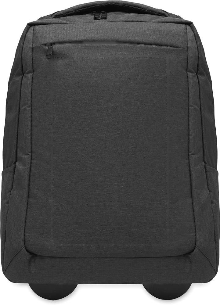 DALVIK - 600D RPET rugzak trolley 15" — drukvlak voorzijde