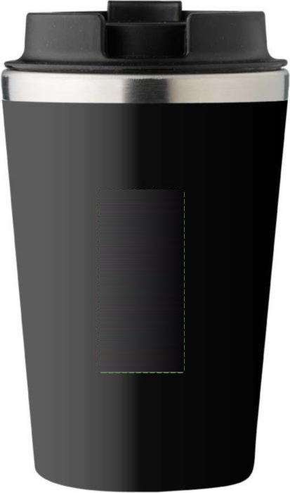 Dubbelwandige thermosbeker Shay | 350 ml — drukvlak achterzijde