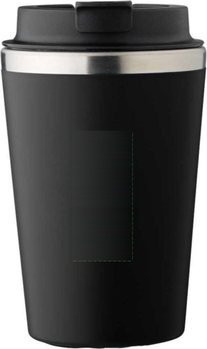 Dubbelwandige thermosbeker Shay | 350 ml — drukvlak voorzijde