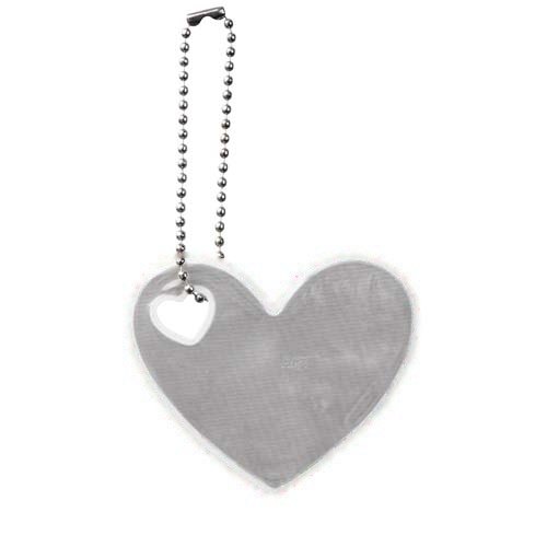 RFX™ Reflecterende hanger hart — drukvlak achterkant (onder reflecterende laag)