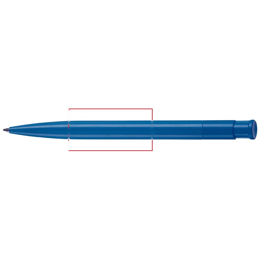 Balpen Avalon hardcolour — drukvlak 180 graden van de clip