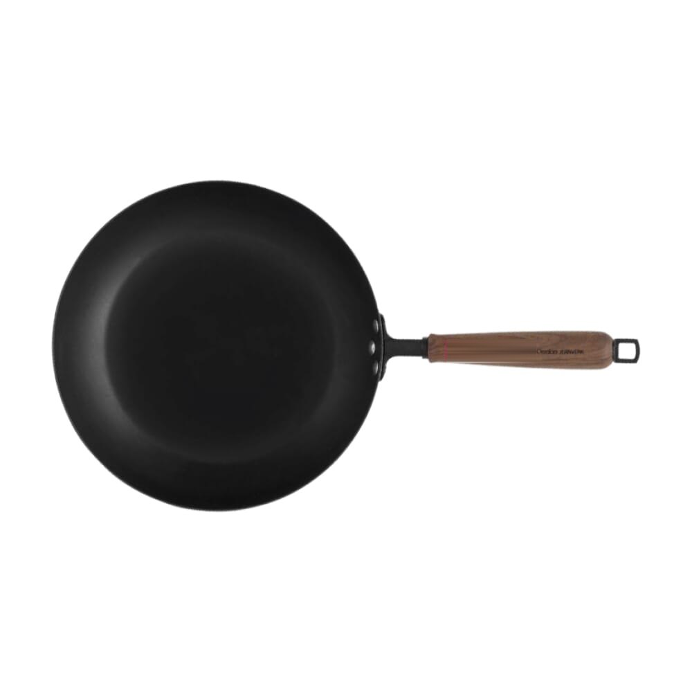 Orrefors Jernverk Gesmede Koekenpan BlackSmith-serie — drukvlak op het handvat