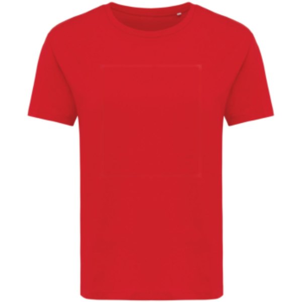 IQONIQ Yala dames lichtgewicht gerecycled katoen t-shirt — drukvlak artikel voorzijde