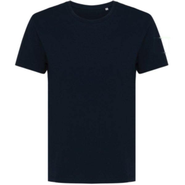 IQONIQ Yala dames lichtgewicht gerecycled katoen t-shirt — drukvlak mouw links