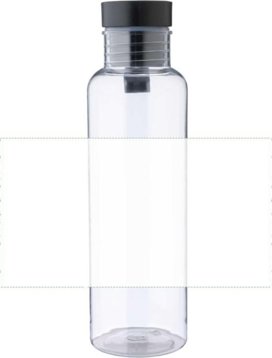 rPET enkelwandige drinkfles (750 ml) Aisling — drukvlak rondom
