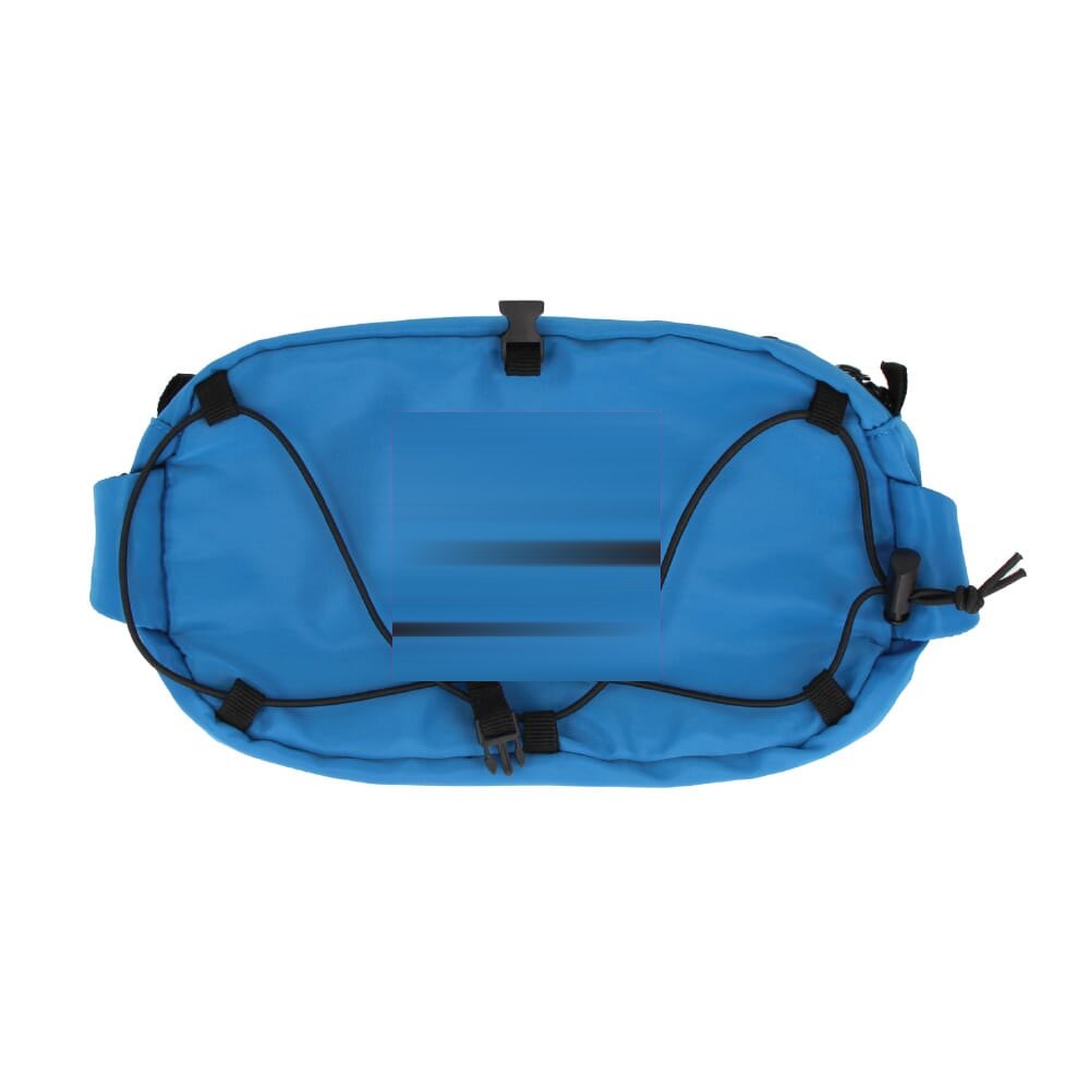 Crossbodytas R-PET met trekkoord — drukvlak voorzijde