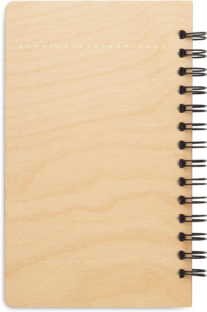 SAVAGE - A5 berken GROWBOOK™ — drukvlak achterzijde