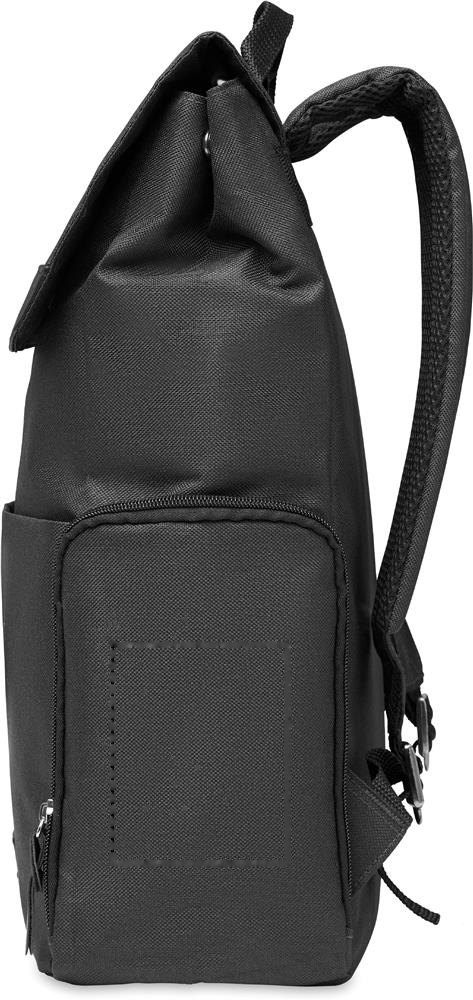 DAEGU LAP - 600D RPET laptop rugzak — drukvlak zijde vak