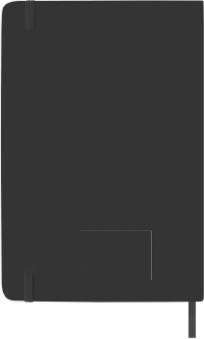 Notitieboek Eva | Gerecycled PU | A5 | Gelinieerd — drukvlak achterzijde