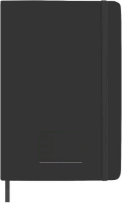 Notitieboek Eva | Gerecycled PU | A5 | Gelinieerd — drukvlak voorzijde