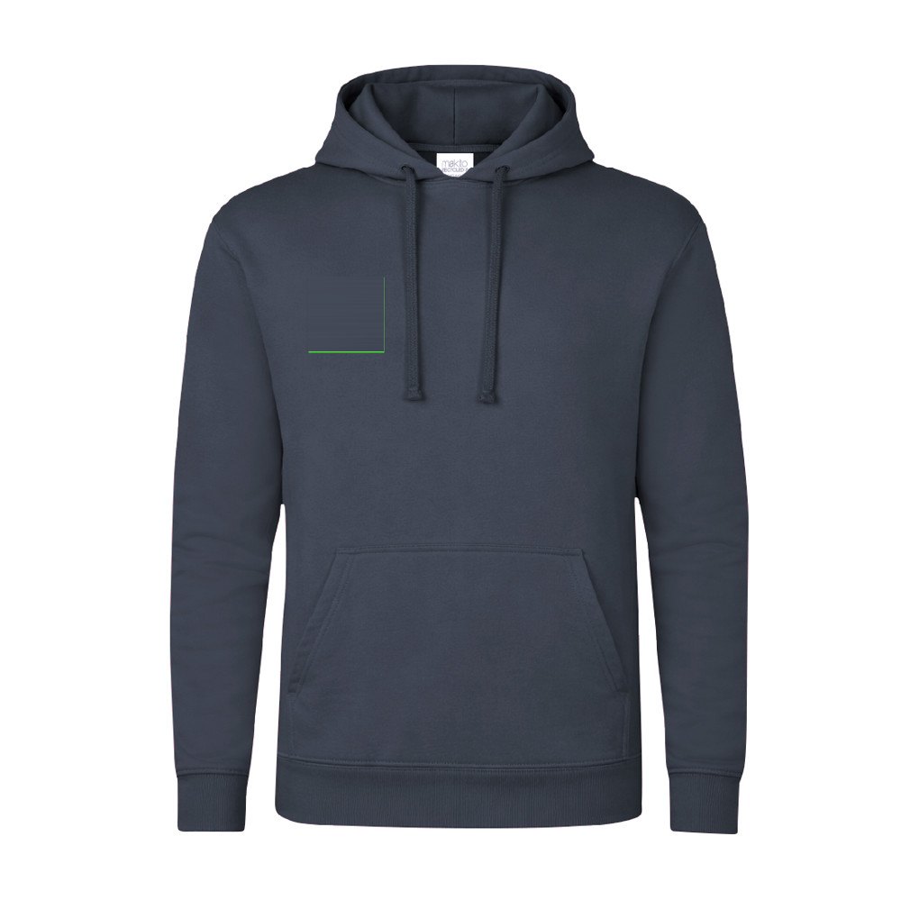 Volwassene Hooded Sweatshirt Harnix — drukvlak rechterborst
