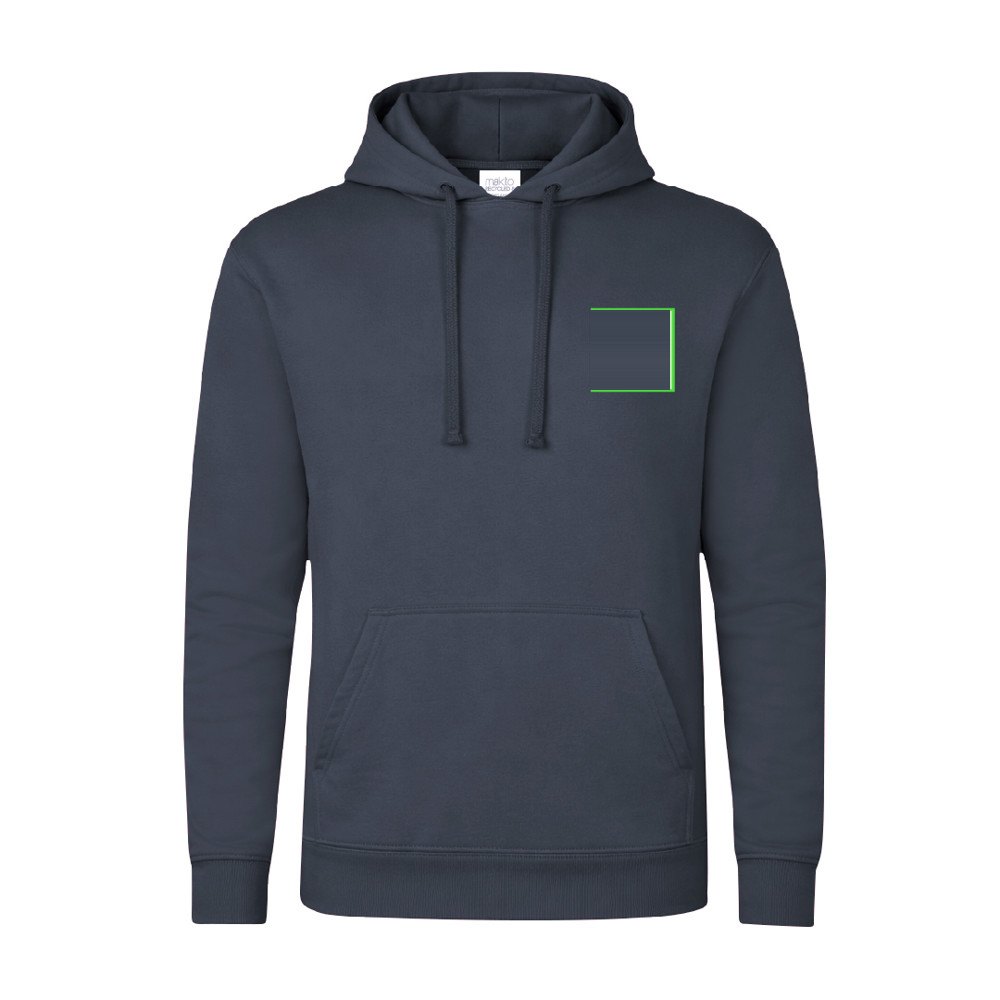 Volwassene Hooded Sweatshirt Harnix — drukvlak linkerborst