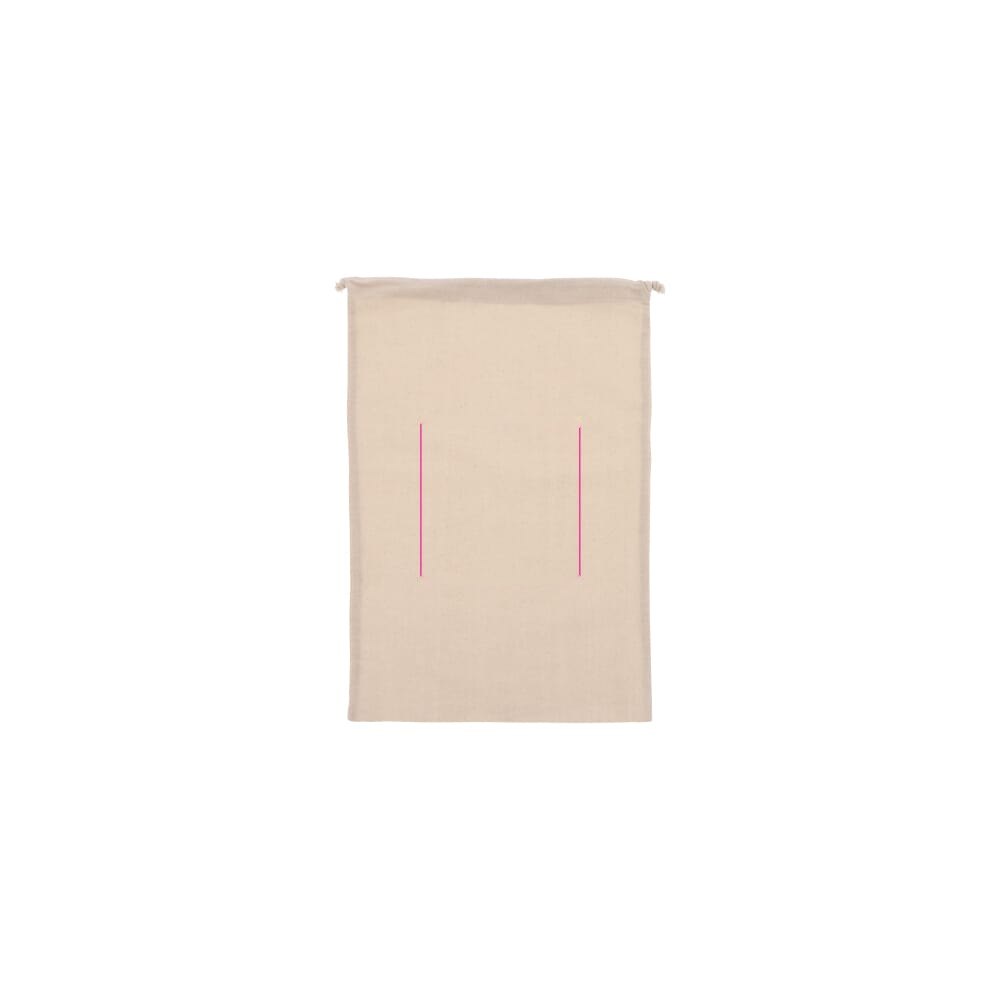 Geschenkbuidel OEKO-TEX® katoen 140g/m² 30x45cm — drukvlak midden op de achterkant
