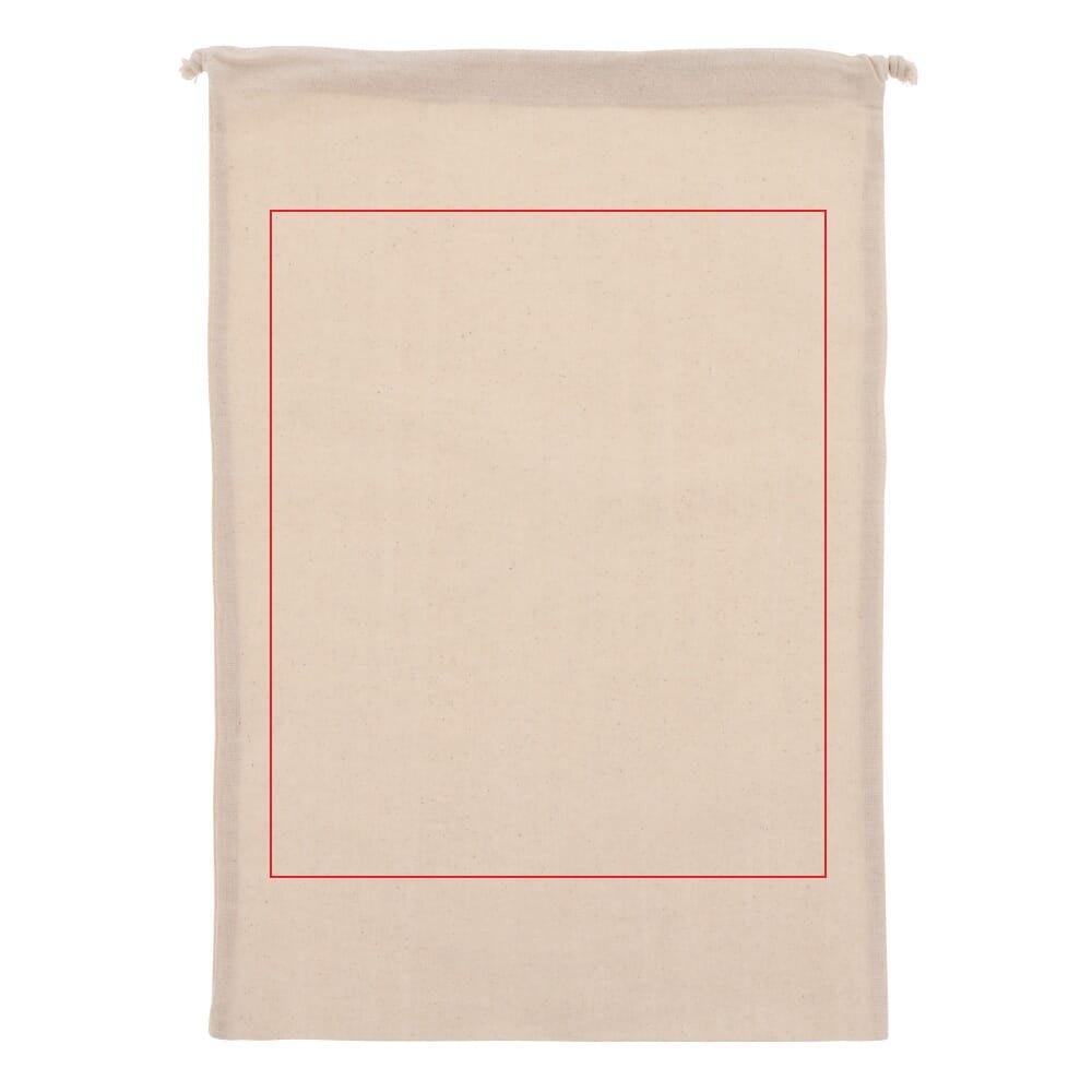 Geschenkbuidel OEKO-TEX® katoen 140g/m² 30x45cm — drukvlak groot op de achterkant