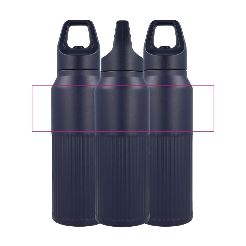Thermofles met Easy-Click dop 500ml — drukvlak rondom bovenzijde