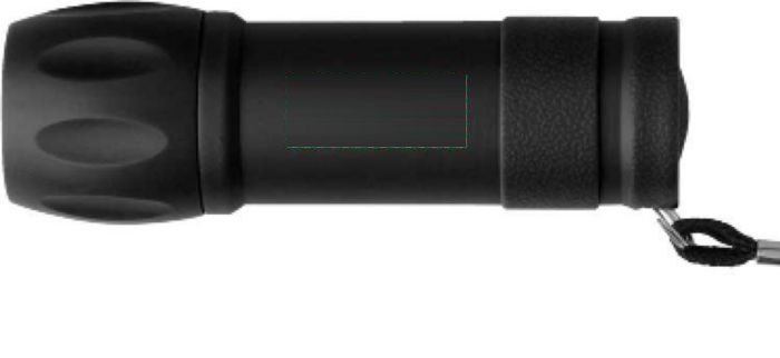 Zaklamp Keira | Kunststof | COB | Polsband — drukvlak zijkant
