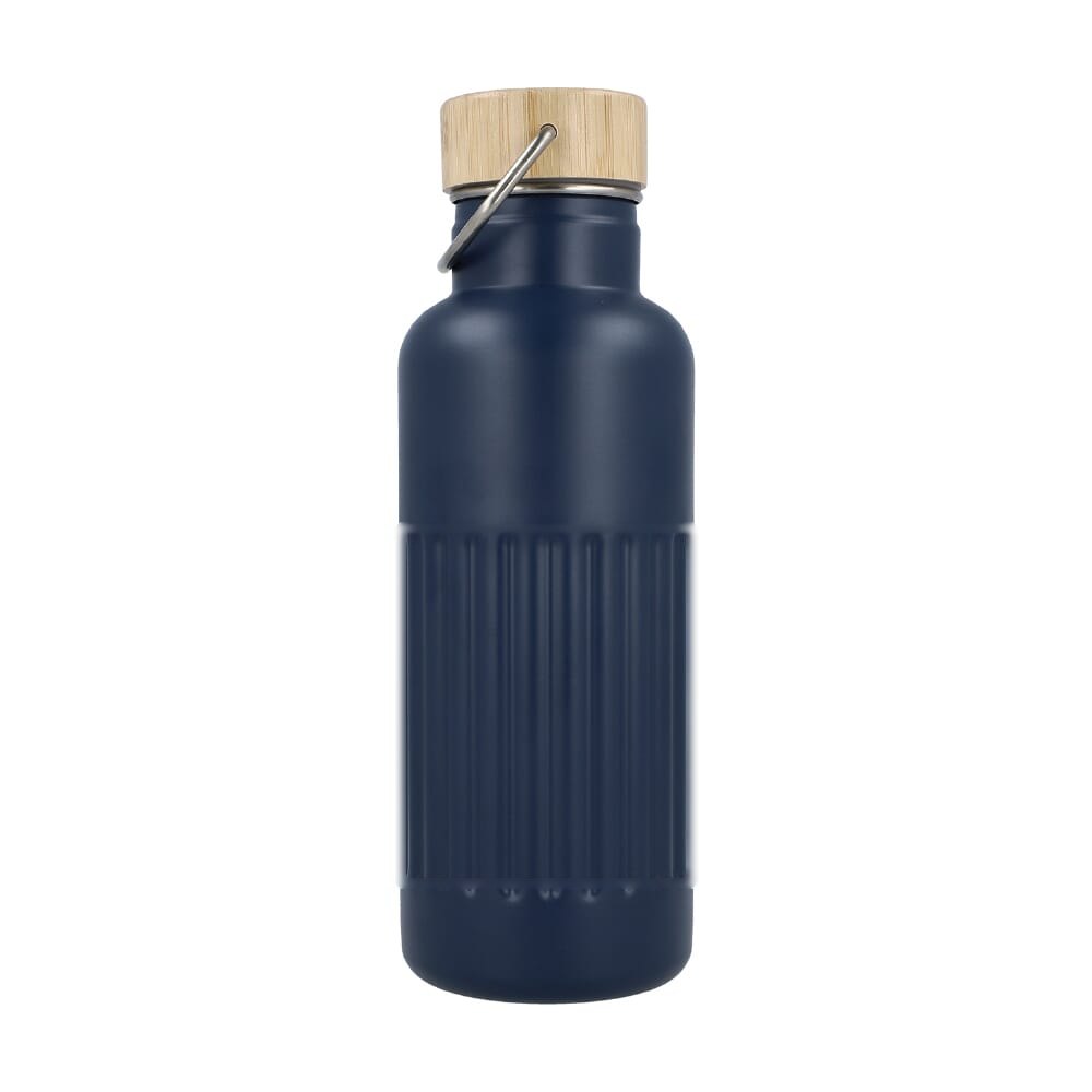 Gerecycled RVS Thermo fles 500ml — drukvlak zijde 1 onderaan