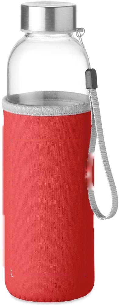 UTAH GLASS - Glazen drinkfles 500ml — drukvlak etui