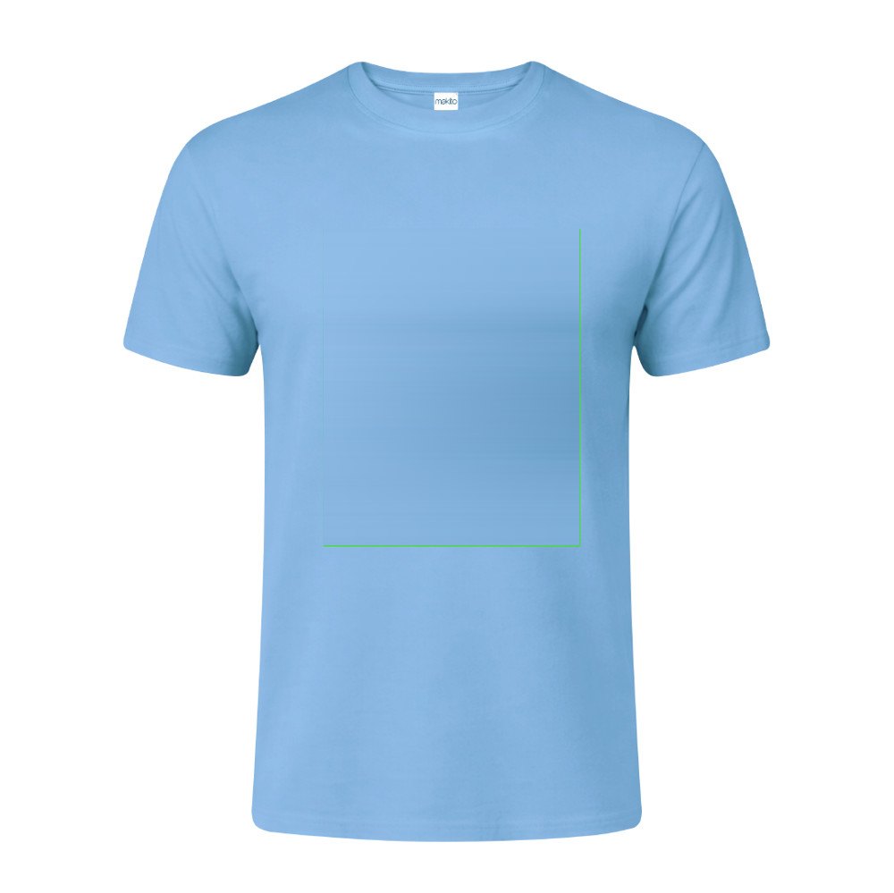 Kleuren T-Shirt Volwassene Seiyo — drukvlak midden op de borst