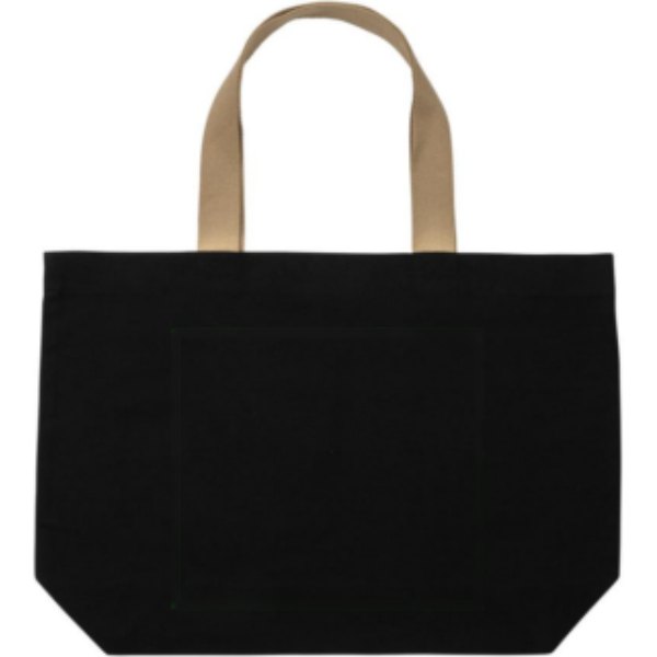 Impact Aware™ recycled canvas XL draagtas 240gsm ongeverfd — drukvlak artikel achterzijde