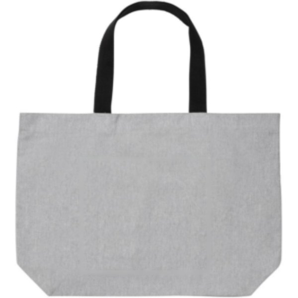 Impact Aware™ recycled canvas XL draagtas 240gsm ongeverfd — drukvlak artikel voorzijde