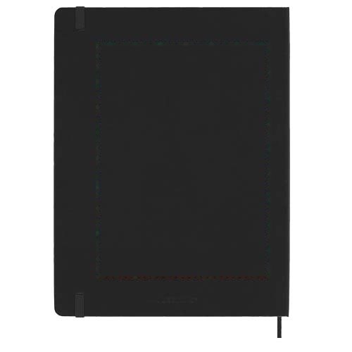Moleskine week-agenda voor 12 maanden met harde kaft XL — drukvlak achterzijde