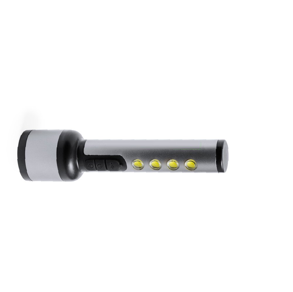 Zaklamp Eterial — drukvlak handvat boven leds