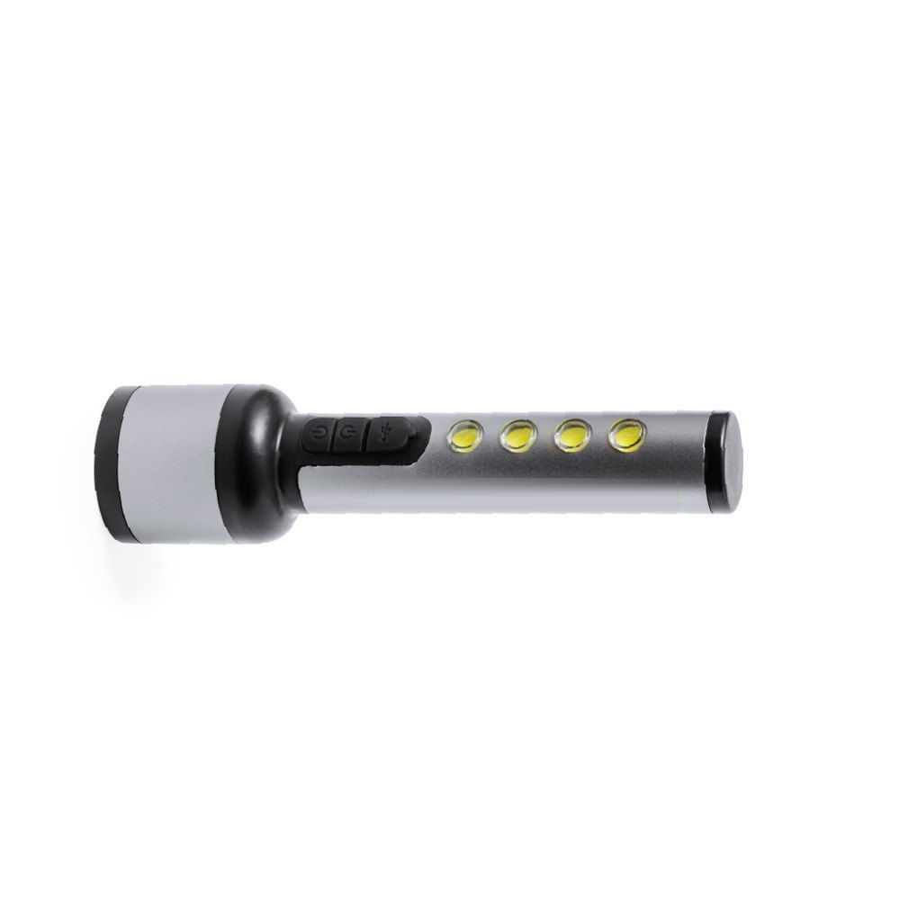 Zaklamp Eterial — drukvlak handvat onder leds