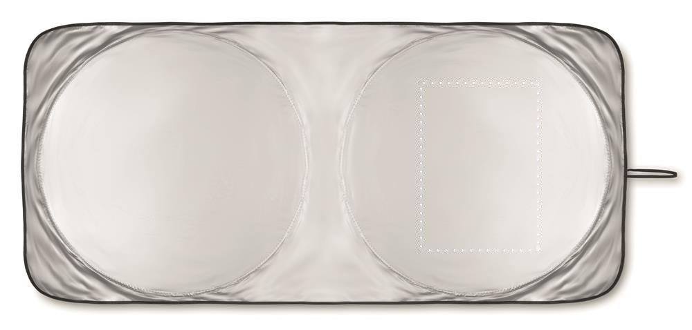 OMBRA POUCH - Opvouwbare zonnescherm — drukvlak voorzijde rechts 1
