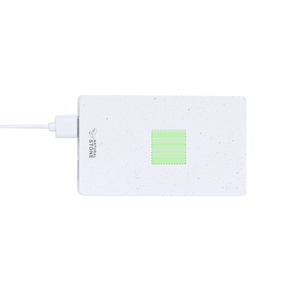 Power Bank Noiman — drukvlak klein vierkant midden