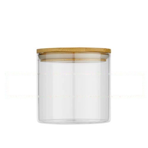 Boley 320 ml glazen voedselcontainer — drukvlak rondom