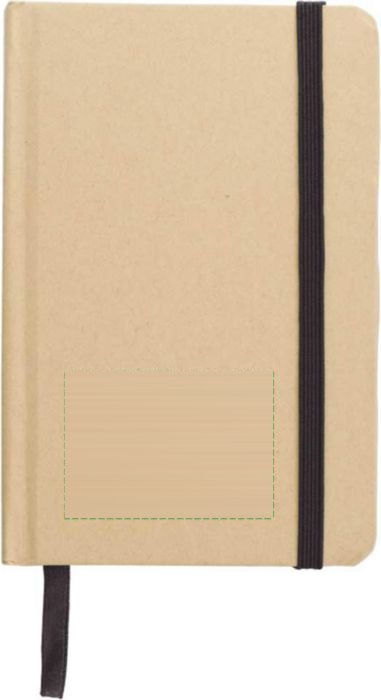 Notitieboek John | Gerecycled | A6 | Gelijnd — drukvlak voorzijde